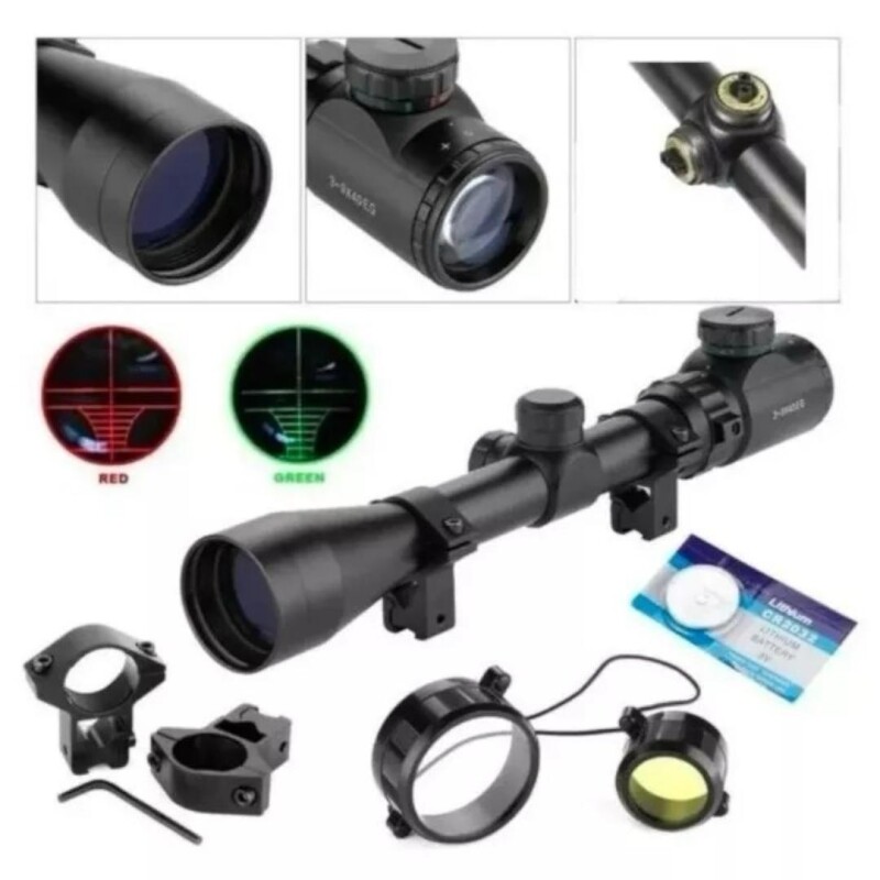 Combo Rifle Pcp M22 calibre 6,35mm + Mira + Inflador Combo Rifle Pcp M22 calibre 6,35mm + Mira + Inflador
