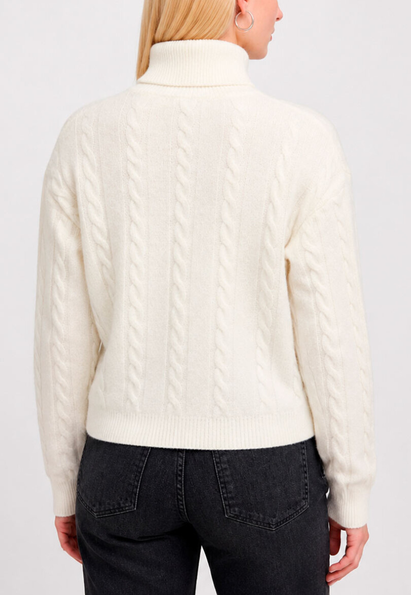 Polera trenza Blanco