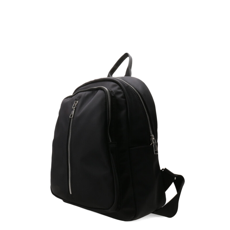 Mochila Miss Carol Tevi Con Cierre Adelante Negro