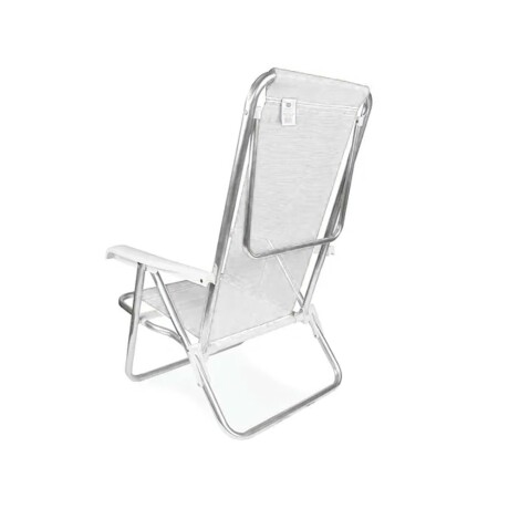 Reposera Silla Reclinable 8 Posiciones Aluminio Mor Sannet Blanco
