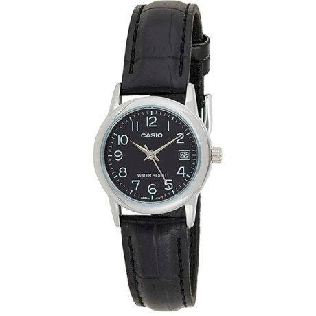 Reloj Casio LTPV002L-1BUDF Clásico Cuero Negro 0