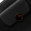 Shopper The Circle En Cuero Graneado Negro