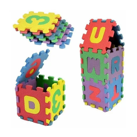 Alfombra Goma Eva Puzzle De Abecedario 29 x 29 cm U