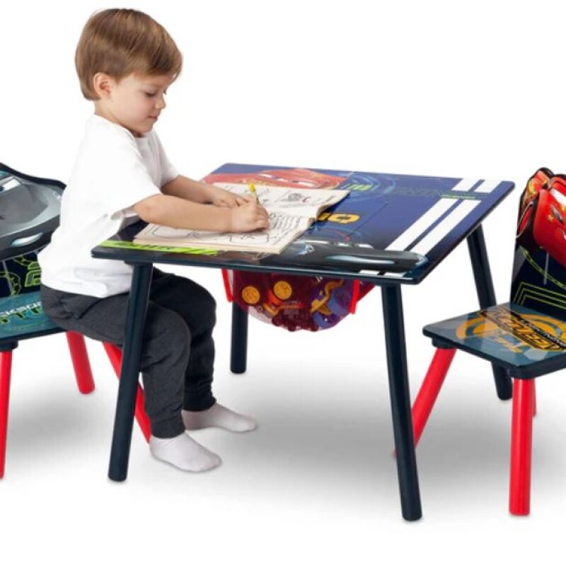 Juego de mesa y 2 sillas para niños Cars Disney Juego de mesa y 2 sillas para niños Cars Disney