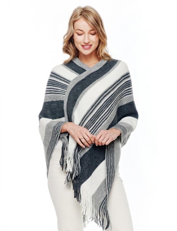 Poncho Soft GRIS/MULTI
