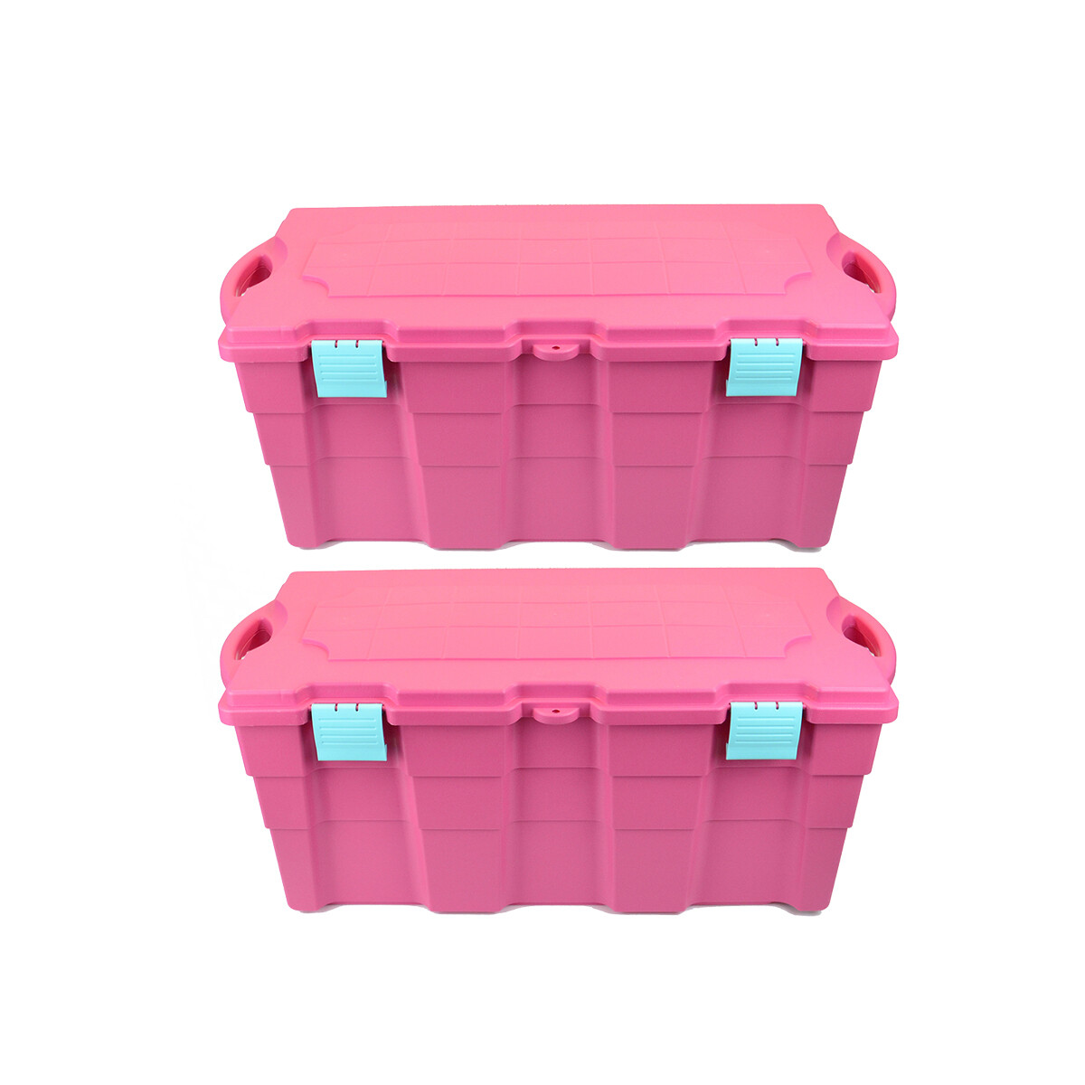 Set x2 Baúl 100 lts - ROSADO 