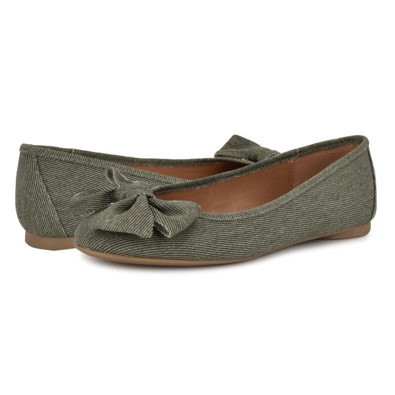Flats Veronika7 Dark Green 01