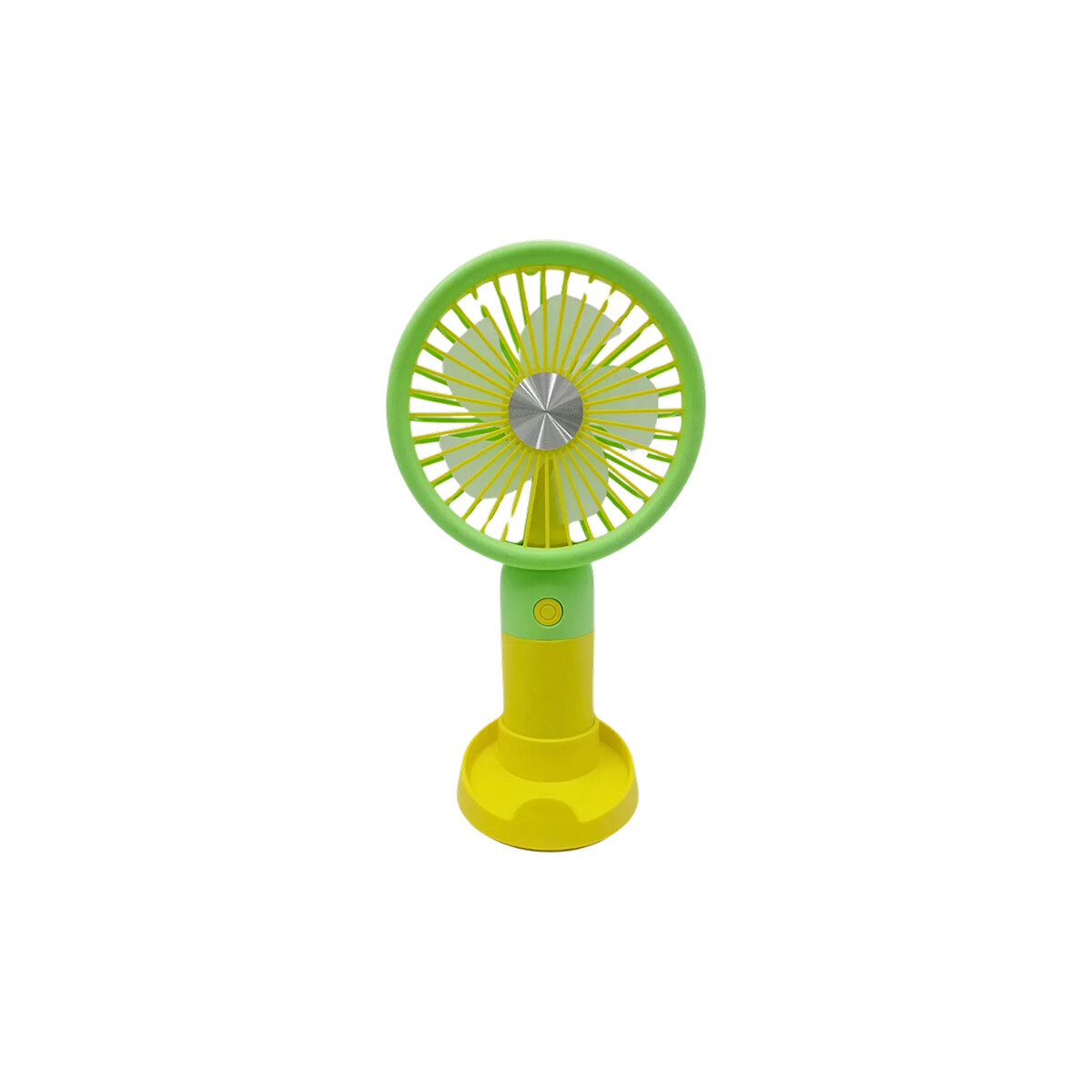 Mini ventilador portátil de escritorio multicolor – recargable - Amarillo 