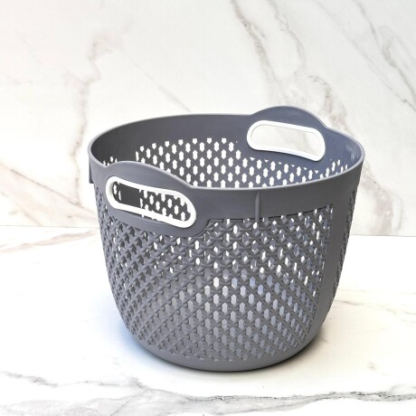Canasto Organizador Polipropileno Alto 22cm x Ø 28cm Canasto Organizador Polipropileno Alto 22cm x Ø 28cm