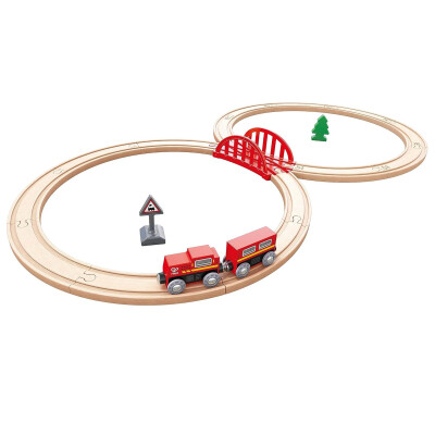 Pista de Tren Clásica Forma de 8 Hape Pista de Tren Clásica Forma de 8 Hape
