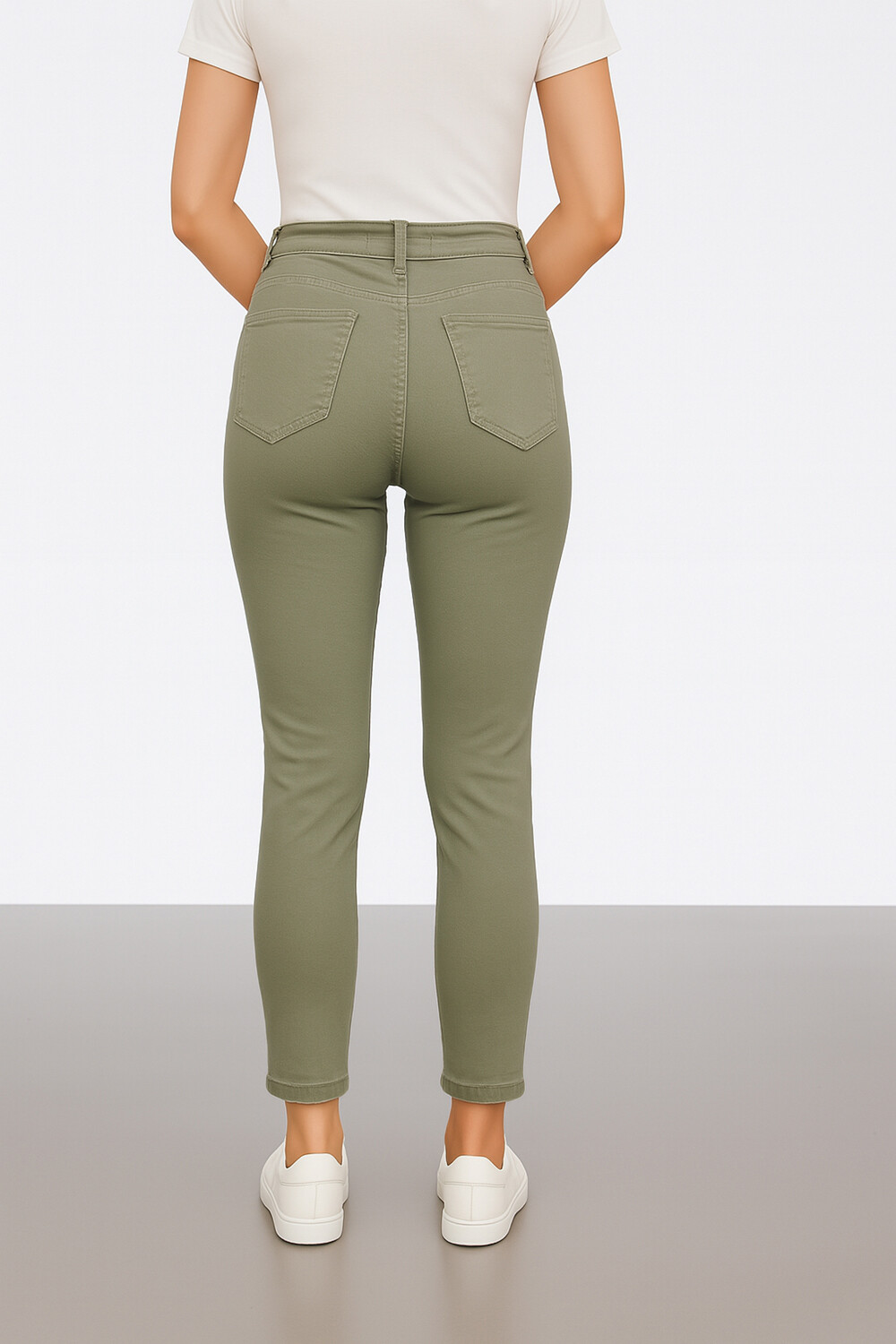 Pantalon Bardot Verde Grisaceo