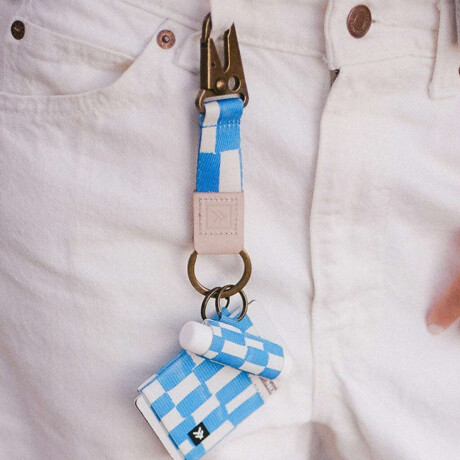 Llaveros Thread Keychain Clip Azul
