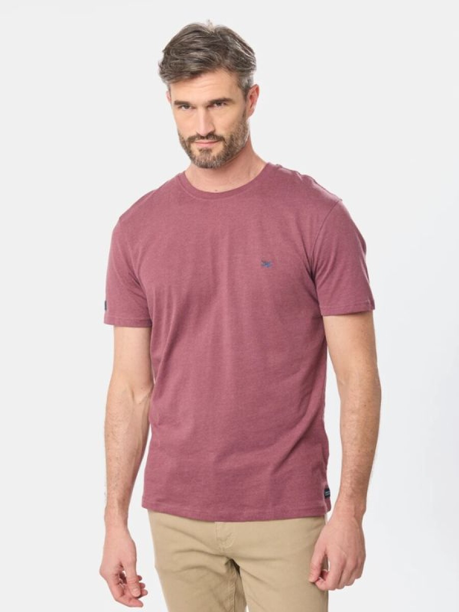 Remera Manga Corta Legacy - Bordo Melange 