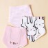 Set baberos bandana x3 conejo rosado