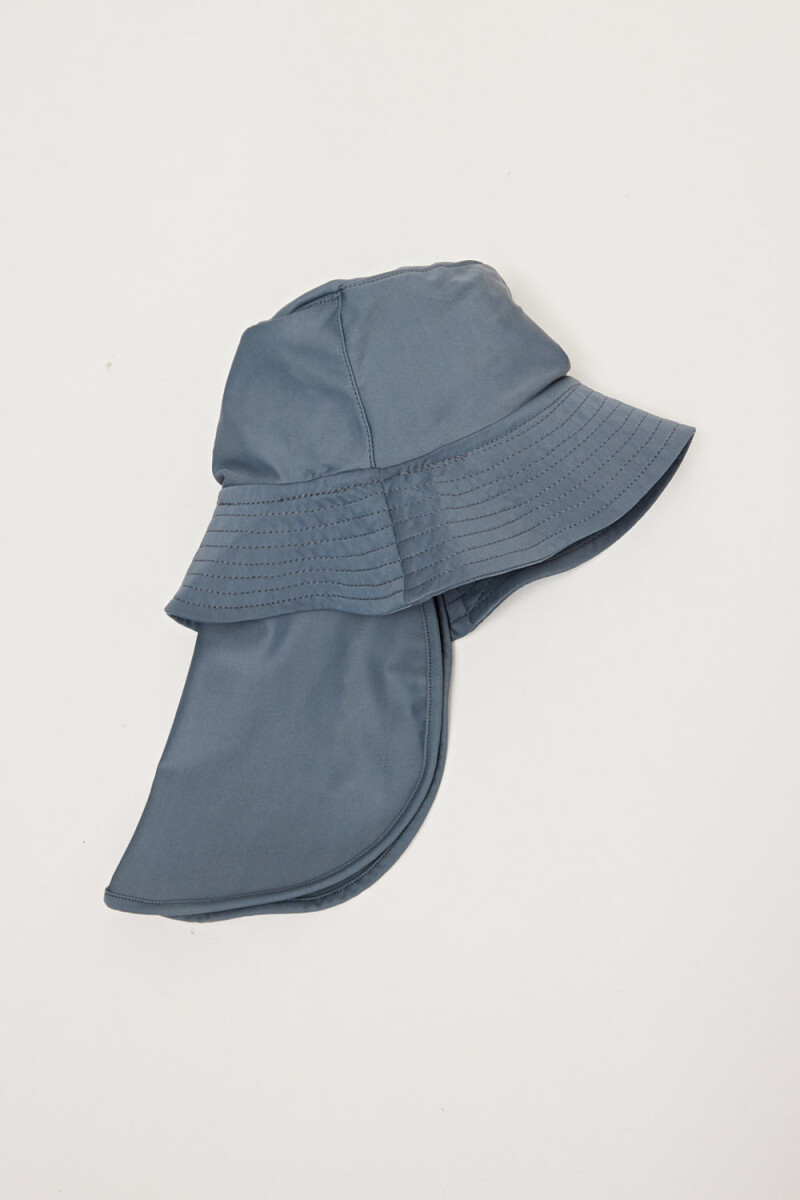 Gorro UV Azul Con Parche