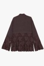 CAMISA ENCAJE Marron