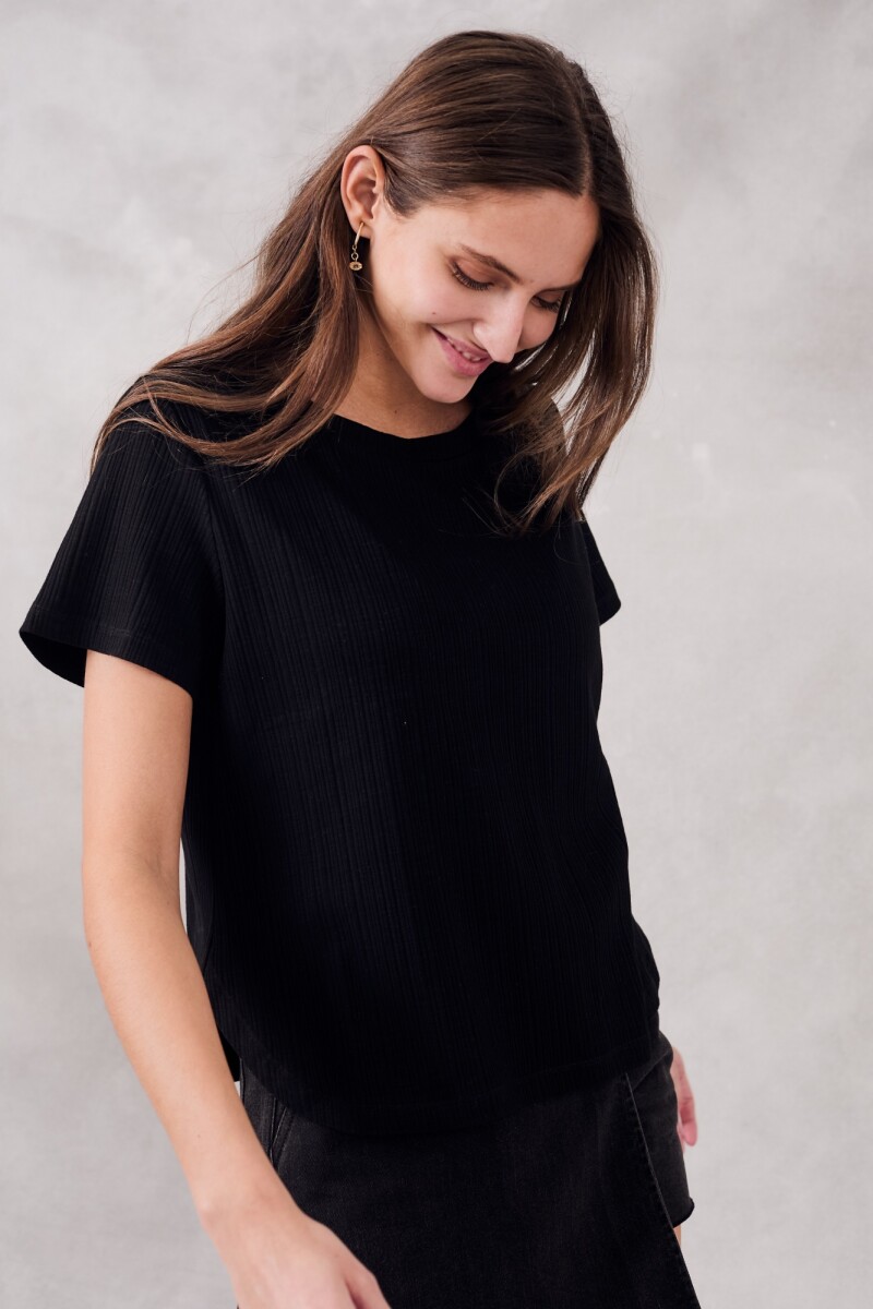 Remera Algodón Negro