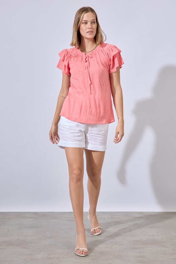 Blusa Frunces CORAL