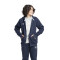 Campera Infantil Umbro C/Capucha Junior Azul Marino - Blanco