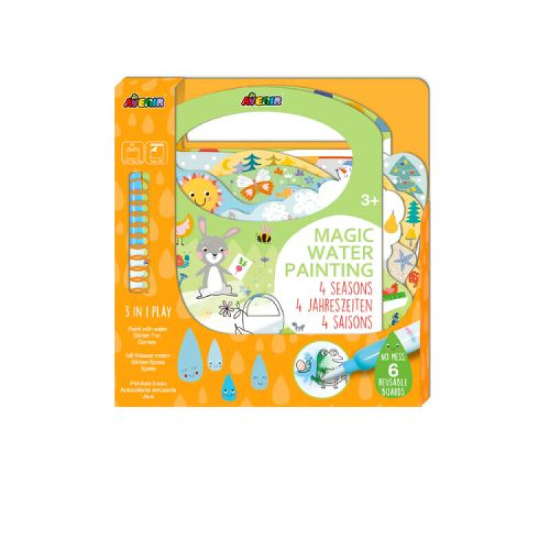 Libro magico para pintar con agua- Estaciones Libro Magico Para Pintar Con Agua- Estaciones