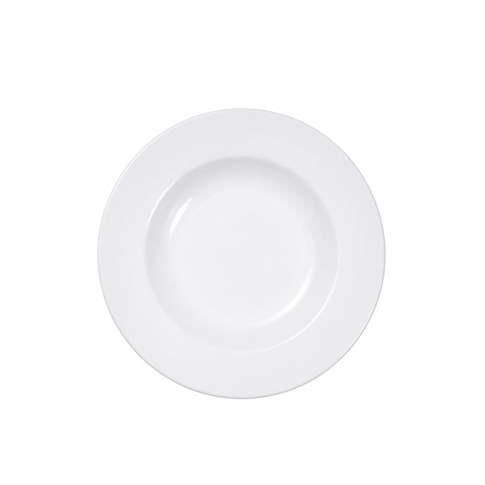 Plato hondo cerámica blanca 23 cm Plato hondo cerámica blanca 23 cm