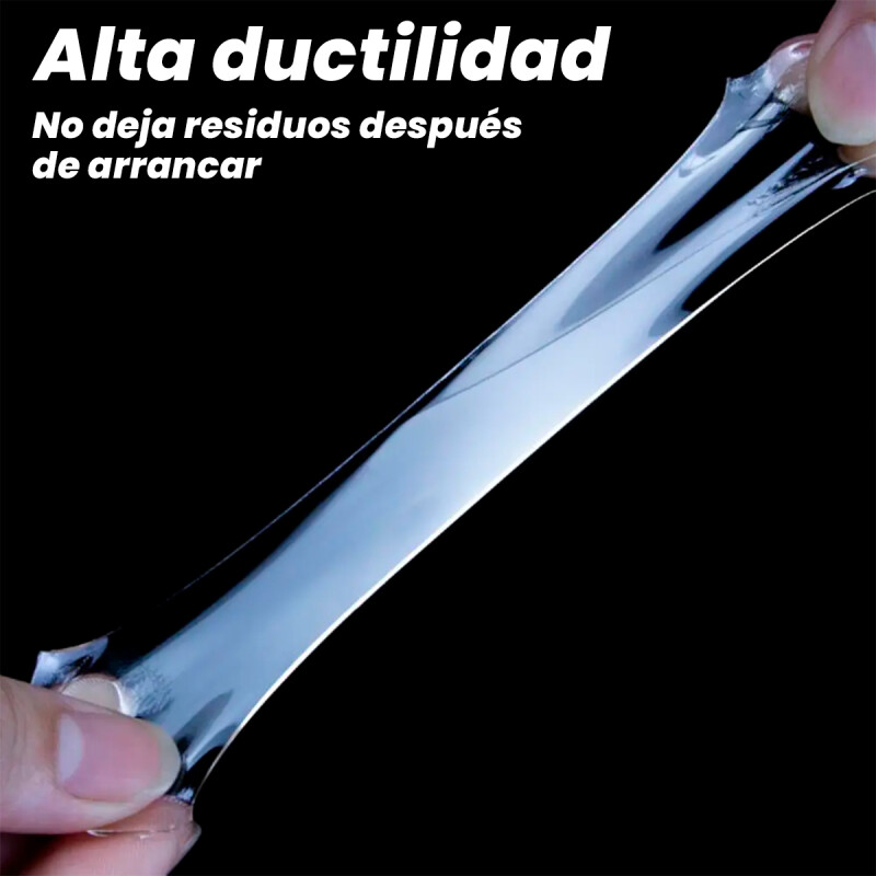Cinta Adhesiva De Doble Cara Transparente 3mts X 3 Cm X 2mm