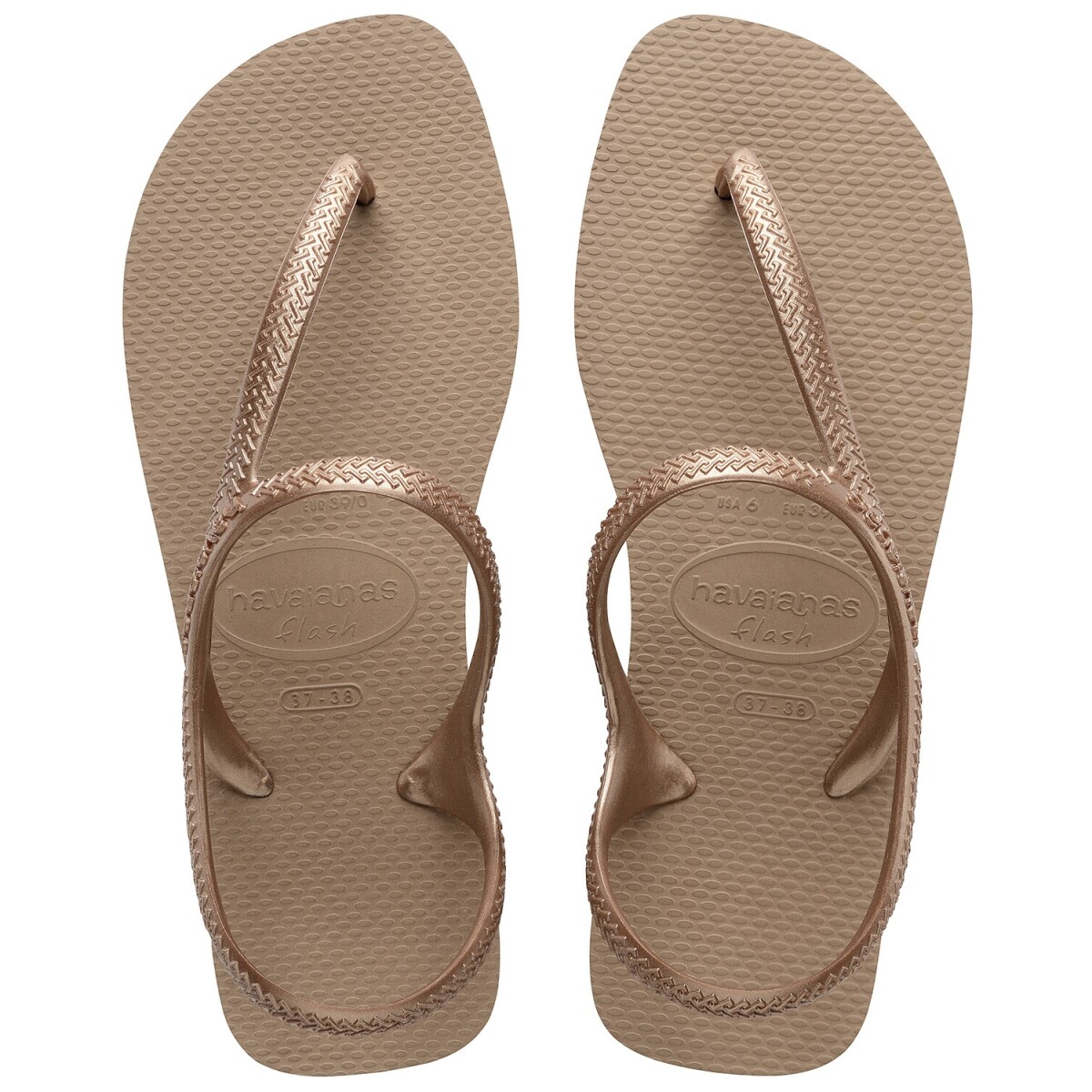 Sandalias ojotas Havaianas Flash Urban originales - Rose gold 