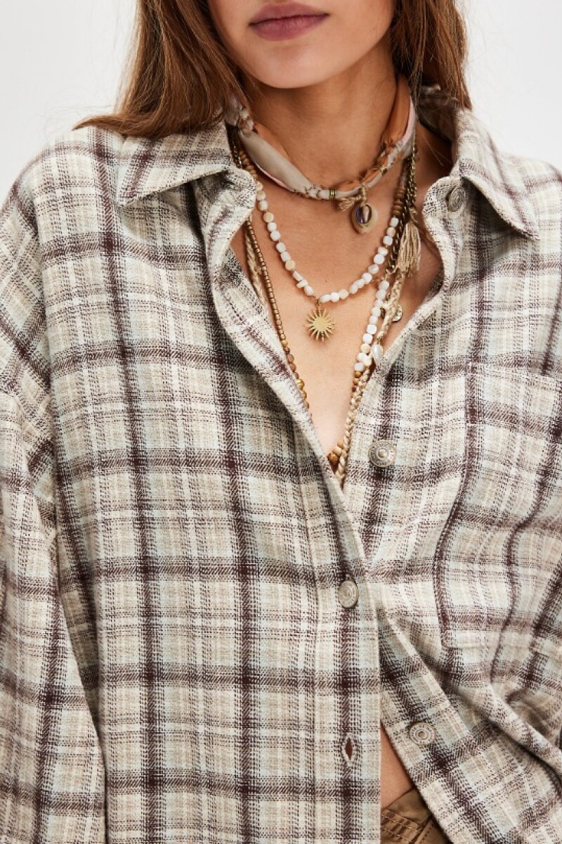 ASHLEY PLAID SHIRT Marfil
