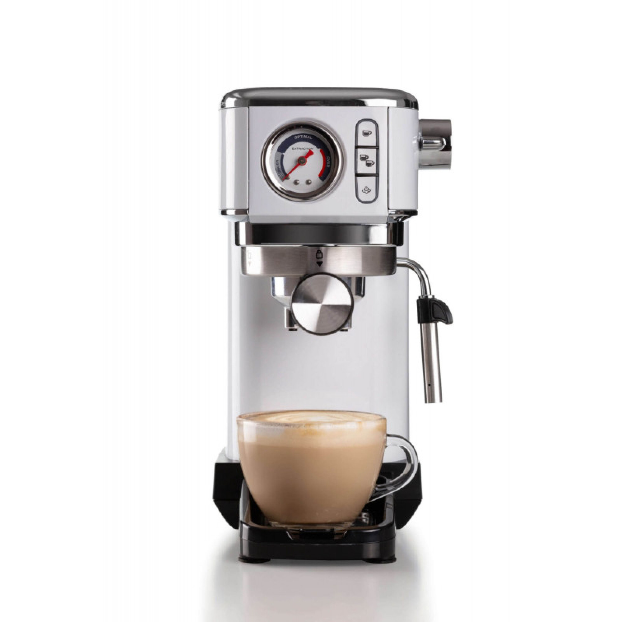 Cafetera Ariete Moderna Espresso con Manómetro Blanco — Fisher Punta