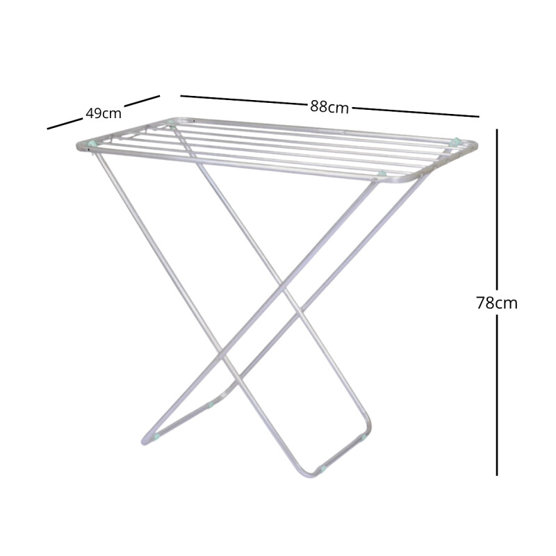 Tendedero de piso Slim en aluminio GRIS