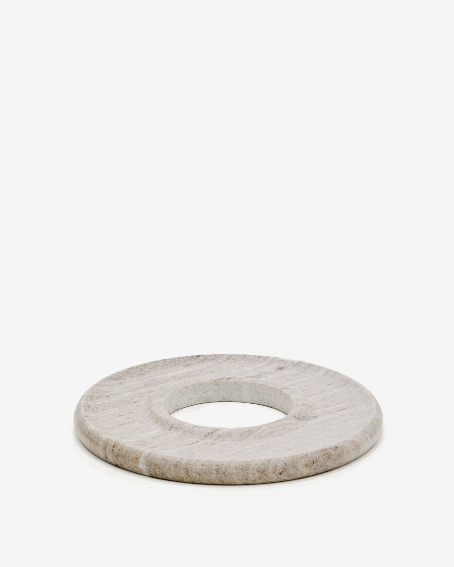 Tabla de servir Morel de mármol beige