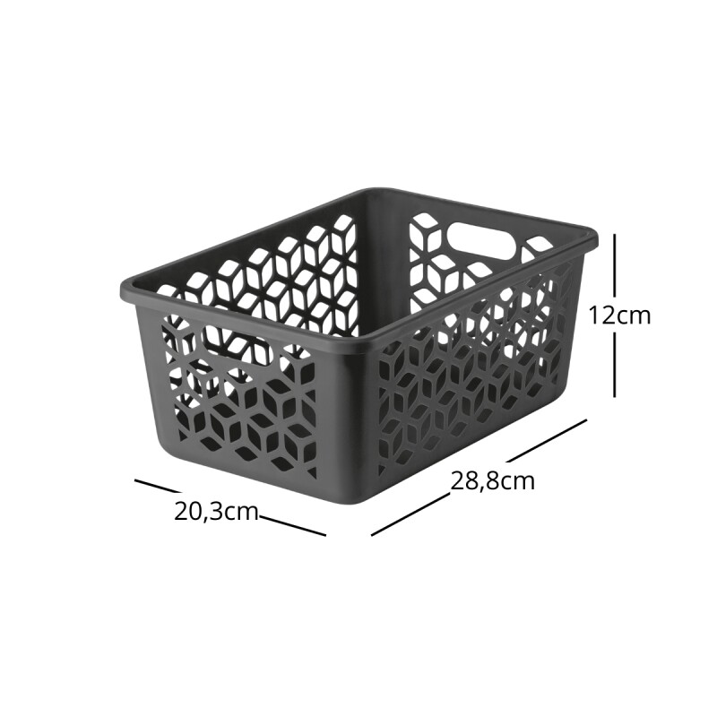 Cesto organizador M 5L NEGRO