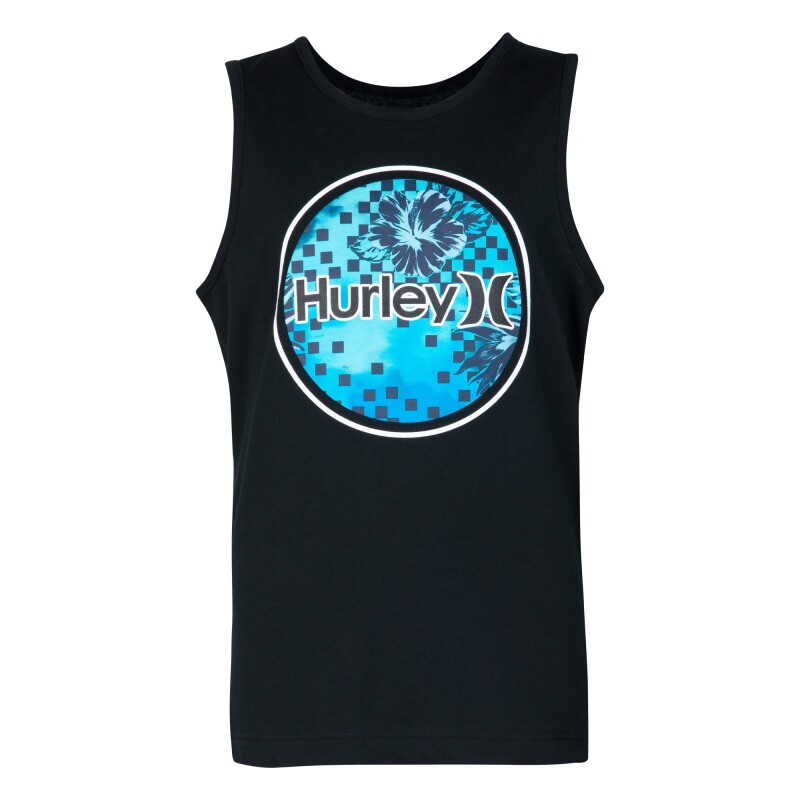Camiseta Circular Icon Fill Tank de Niño Negro