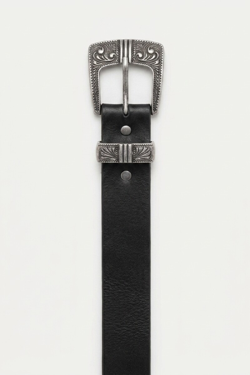 Cinturón boho negro