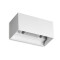 SKYE DOBLE BIDIRECCIONAL Luminaria Bidireccional Skye II Doble Blanca