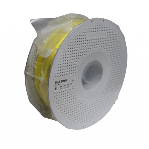 1 KILO DE FILAMENTO PLA BASIC BAMBOO LAB PARA IMPRESORAS 3D COLOR AMARILLO