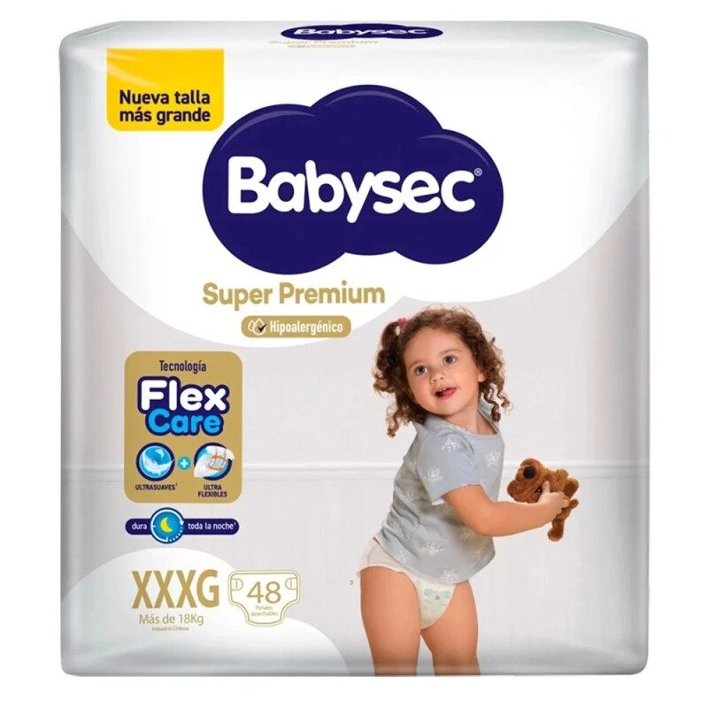 Pañales Babysec Super Premium Xxxg 48 Uds. Pañales Babysec Super Premium Xxxg 48 Uds.
