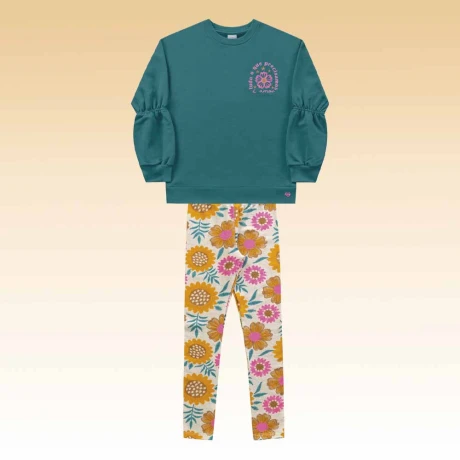 Conjunto niña buzo y calza Conjunto niña buzo y calza