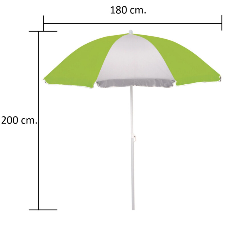 Sombrilla MOR AMARILLO/BLANCO 1,80MTS Sombrilla MOR AMARILLO/BLANCO 1,80MTS