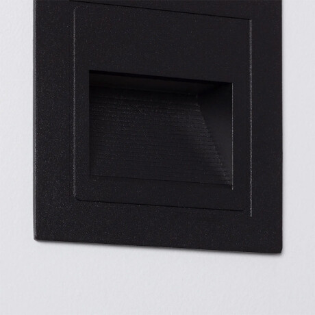 LUMINARIA TRENTO LUX CUBO DE EMBUTIR PARA ESCALERA - 3W Luminaria de Escalera Trento LUX 3W Negro