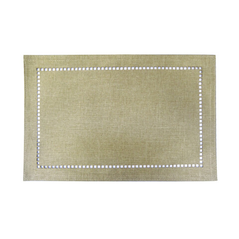 Individual con Vainilla Lino Liso Home Class 45 x 30 cm NATURAL