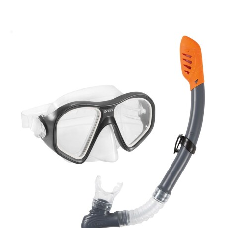 INTEX KIT SNORKEL + MÁSCARA LATEX FREE REEF RIDER EDAD +14 Intex Kit Snorkel + Máscara Latex Free Reef Rider Edad +14