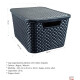 Set x2 Caja ratán 15 lts NEGRO