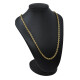 Cadena en oro 18k tipo forcet. Largo 45 cm aprox. Cadena en oro 18k tipo forcet. Largo 45 cm aprox.