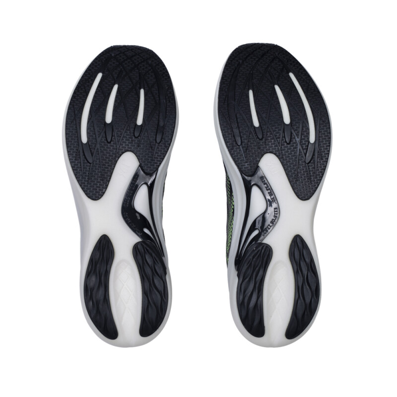 Zapatillas Running M Cushion Shoes Hombre Obsidian Black/lt.green