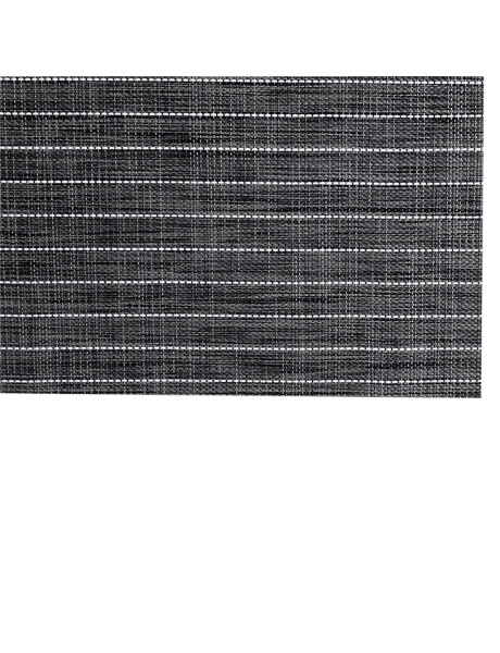 INDIVIDUAL PVC RAYAS BLANCAS 45x30CM GRIS INDIVIDUAL PVC RAYAS BLANCAS 45x30CM GRIS