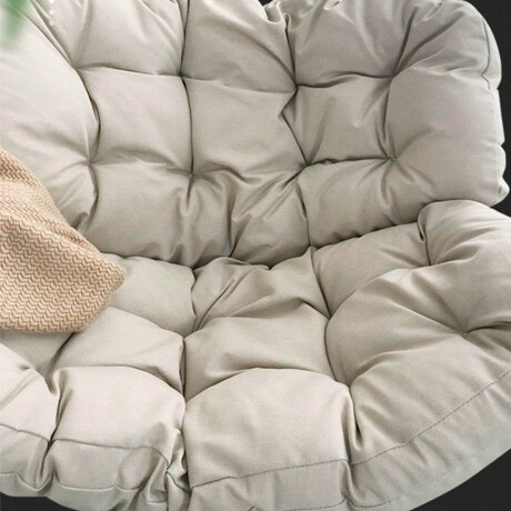 Silla Sillón Nido Mecedor Acolchado Grande Relax Blanco