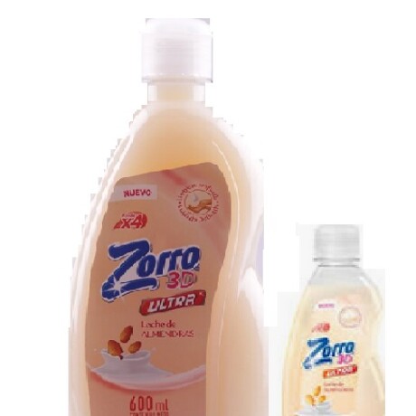 PACK DETERGENTE LAVAVAJILLA ZORRO CONCENTRADO 600ML+300ML LECHE DE ALMENDRAS PACK DETERGENTE LAVAVAJILLA ZORRO CONCENTRADO 600ML+300ML LECHE DE ALMENDRAS