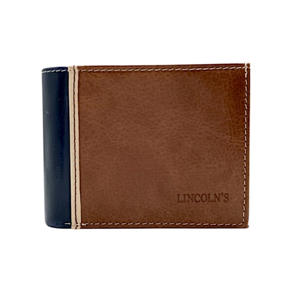 BILLETERA DE HOMBRE LINCOLNS 24 marróncombinado