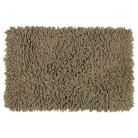 Alfombra Shaggy Felpudo 40x60cm Deco Hogar Living Baño Marrón